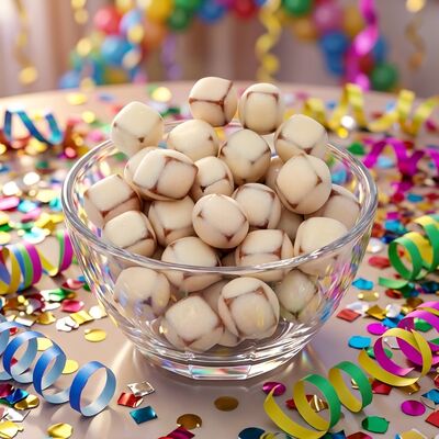 Çilek Frizesi Kızarmış Soya Fasulyesi Atıştırmalıkları - Doğal Çilek Aromasıyla Sağlıklı Atıştırmalık