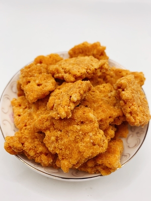 Tuzlu Yumurta Sarısı Kuru Et Floss Yapışkan pirinç kraker karışımı Zengin ve yumuşak kokulu Hızlı pirinç kızarmış pirinç kabuğu Guoba