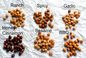 Cajun Crunchy Nohut Aperatif Gevrek Tadı Mide için Çok Güzel Vitaminler