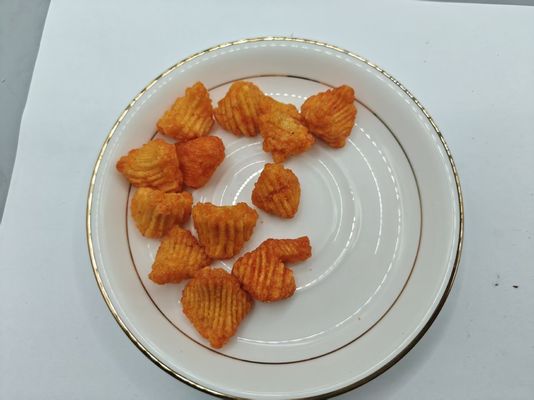 Salyangoz şeklindeki şişmiş atıştırmalıklar