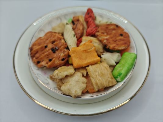 Orijinal Çeşitli Aromalı Karışık Pirinç Krakerleri Toplu Paketleme Yağ İçerikli