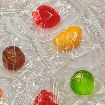 Partiler, Etkinlikler ve Günlük Keyif İçin Renkli Ayrı Ayrı Sarılmış Yumuşak Şekerler