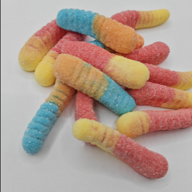 Özel Caterpillar Yumuşak Şeker 20g*20 adet Paket Boyutu Çocukların Atıştırmalıkları İçin Sağlıklı Yumuşak Ayıcık Meyveli Atıştırmalıklar