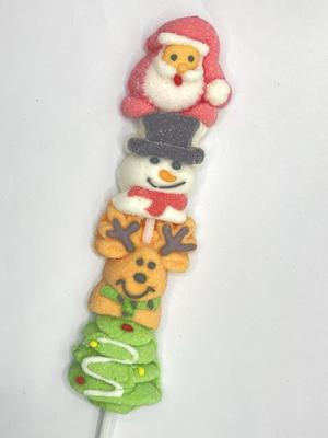 Çubuklardaki Sevimli Marshmallow Karakterleri