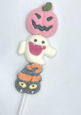 Çubuklardaki Sevimli Marshmallow Karakterleri