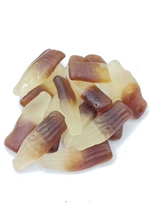 Authentic Cola Soda Flavor Gummy Candy with Fun Cola Bottle Shape and Perfect Chewy Texture Soya Fasulyesi Atıştırmalıkları