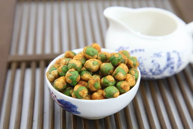 Toptan Vegan Acı ve Baharatlı Lezzet Kızarmış Kaplamalı Yeşil Bezelye Çıtır Atıştırmalıklar