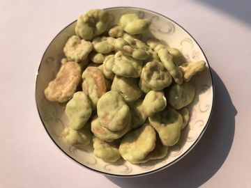 Özelleştirilmiş Fava Fasulye Aperatif Fındık Cajun Tadı Güvenli Ham Madde COA Belgeli