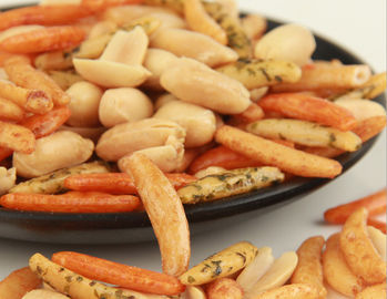 Düşük Kalorili Çocuk Dostu İçeren Kuru / Puffering Baharatlı Pirinç Kraker Mix Vitaminler