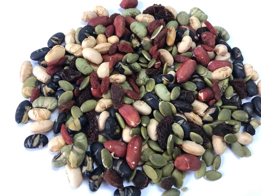 Vegan Tam Doğal Karışık Kavrulmuş Fasulye ve Kuruyemiş Kurutulmuş Meyve Sağlıklı