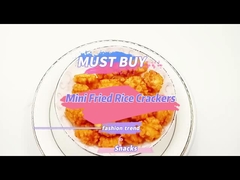 Mini kızarmış pirinç krakerleri